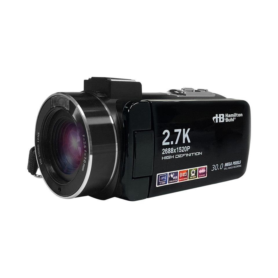 HamiltonBuhl HDV17BK ActionPro 30MP, 18x Digital Zoom, 2.7K High-Definition Digital Camcorder