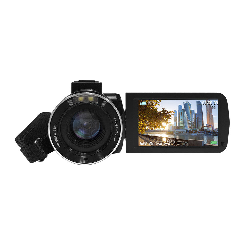 HamiltonBuhl HDV17BK ActionPro 30MP, 18x Digital Zoom, 2.7K High-Definition Digital Camcorder