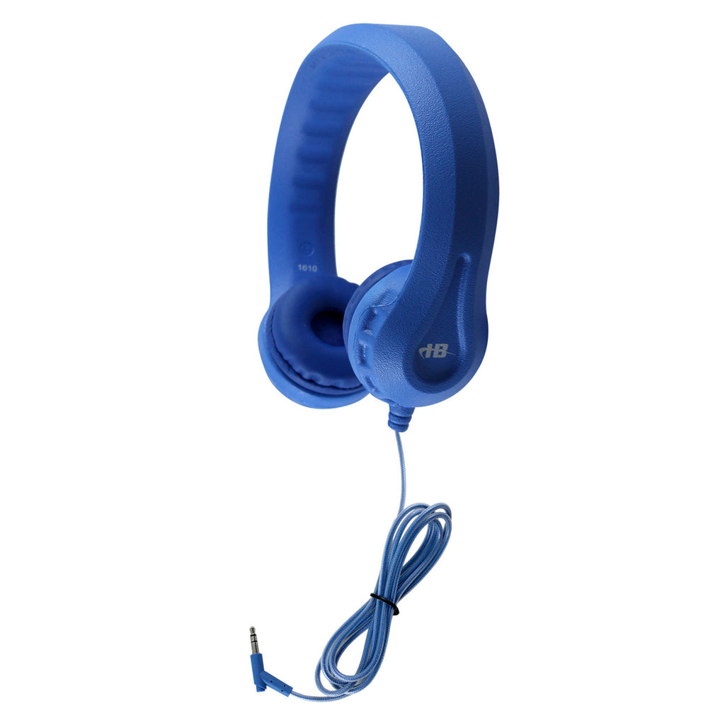 HamiltonBuhl KIDS-C5 Flex-Phones™ Virtually Indestructible Foam Headphones - Color Pack - BLUE, BLACK, RED, GREEN and PURPLE