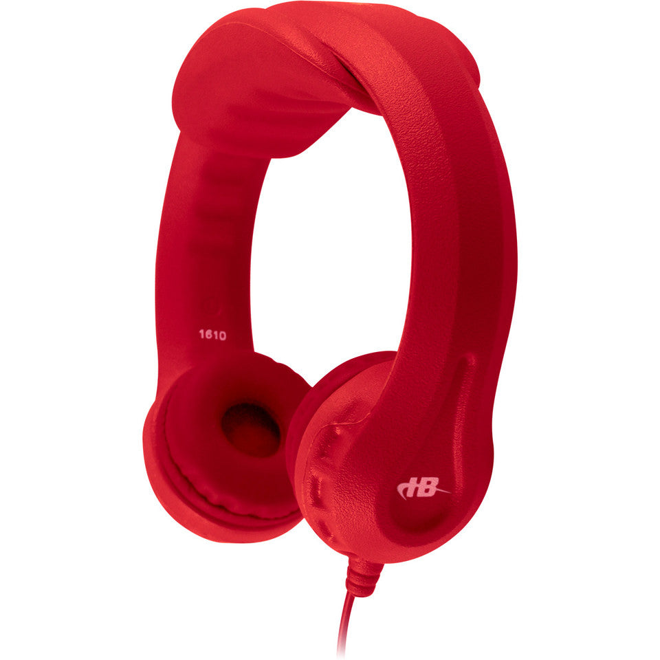 HamiltonBuhl KIDS-C5 Flex-Phones™ Virtually Indestructible Foam Headphones - Color Pack - BLUE, BLACK, RED, GREEN and PURPLE