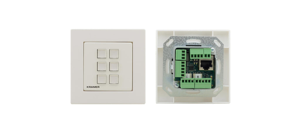 Kramer RC-206/US-D (W/B) 6–Button I/O Control Keypad (EU, UK, US)