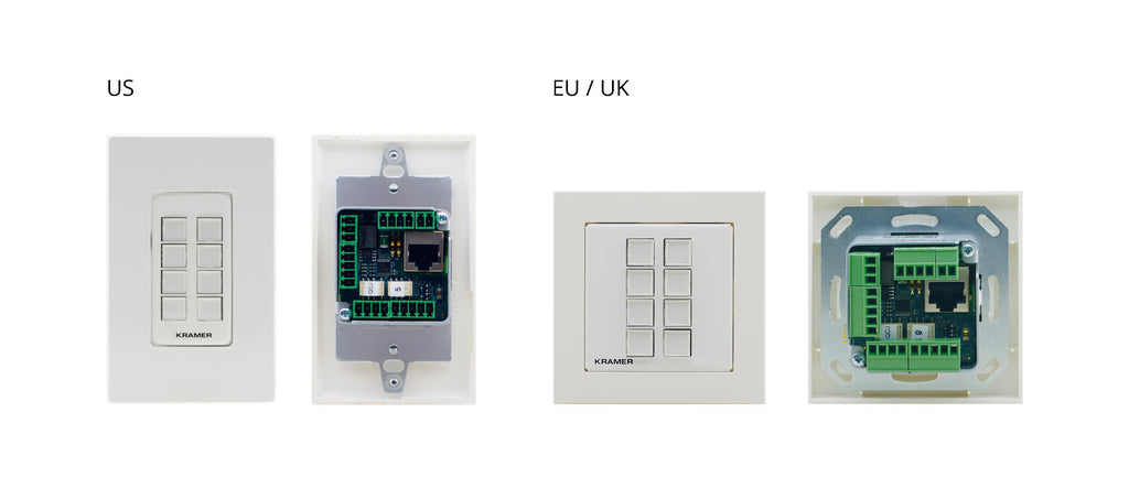 RC-208/US-D (W/B) 8–Button I/O Control Keypad