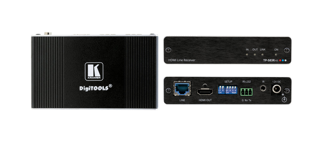 Kramer TP-583Rxr 4K HDR HDMI Receiver with RS–232 & IR over Extended–Reach HDBaseT