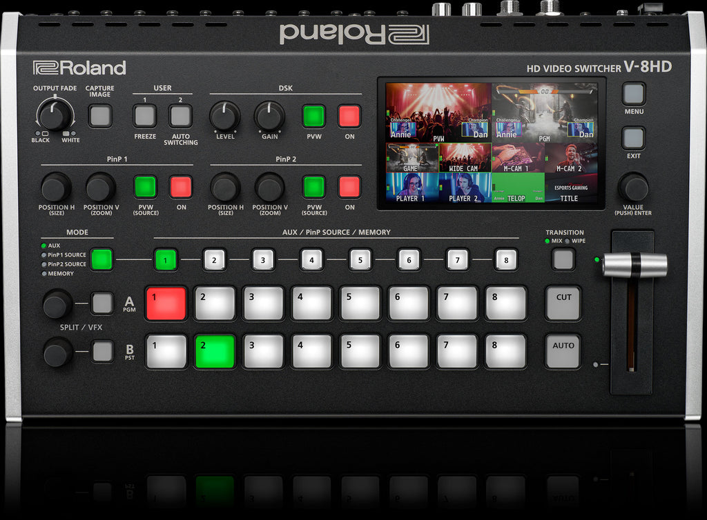 Roland V-8HD HD Video Switcher - 8 Channel