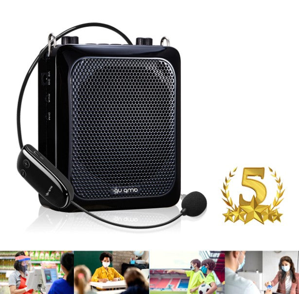 Amp-Up™ Personal UHF Voice Amplifier with Wireless Microphone – up to 40 Channels without Interference!