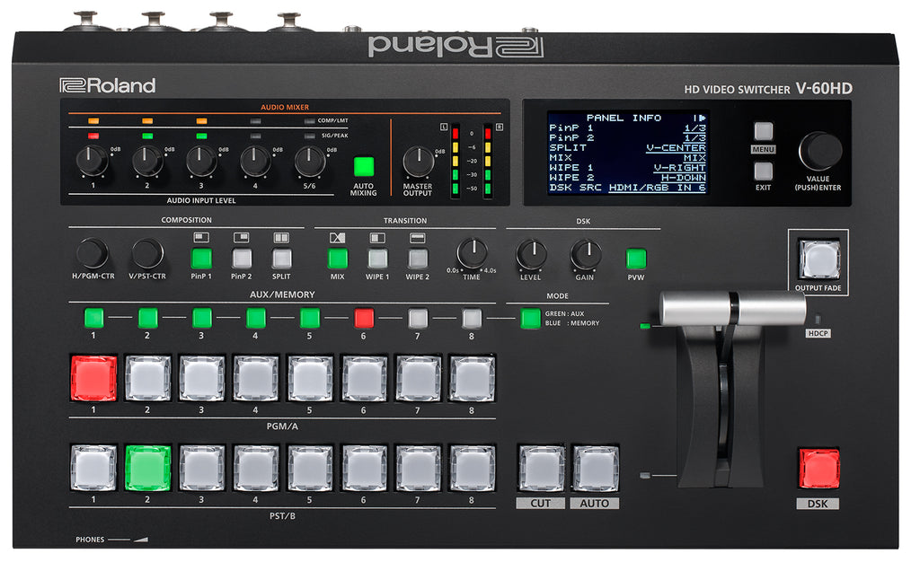 Roland V-60HD HD Video Switcher - 6 Channel