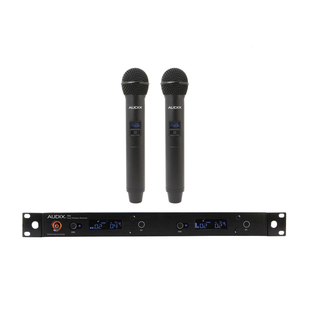 Audix AP41 OM2 L10 Wireless Microphone System with Handheld Mic & Lavalier Mic